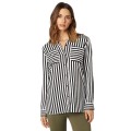 KOSZULA FOX LADY JAIL BREAK WOVEN BLACK/WHITE S