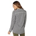 KOSZULA FOX LADY JAIL BREAK WOVEN BLACK/WHITE S
