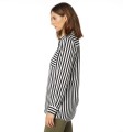 KOSZULA FOX LADY JAIL BREAK WOVEN BLACK/WHITE S