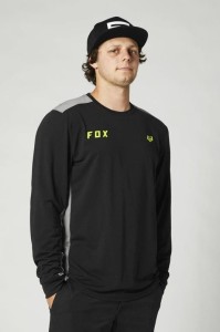 KOSZULKA Z DŁUGIM RĘKAWEM FOX STARTER BLACK