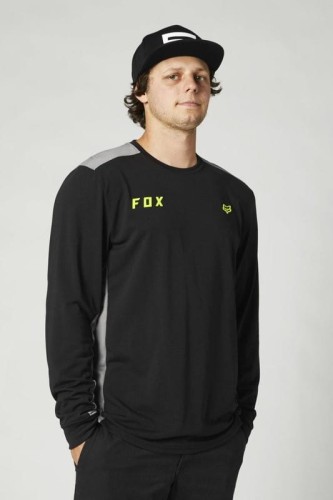 KOSZULKA FOX Z DŁUGIM RĘKAWEM STARTER BLACK L