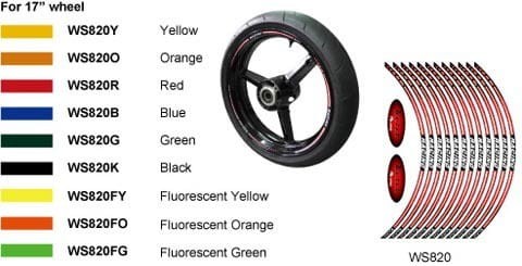 REFLECTIVE STICKER RACING KEITI RED