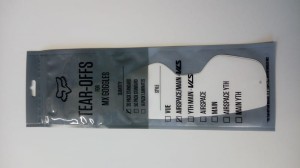 ZRYWKI TEAR-OFF DO GOGLI FOX AIRSPACE/MAIN II STANDARD 20PK CLEAR