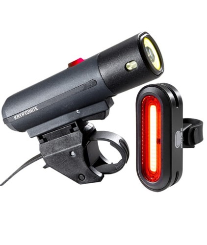 ZESTAW LAMPEK ROWEROWYCH KRYPTONITE ALLEY F-800/AVENUE R-75 SET