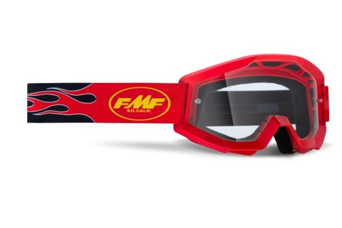 GOGLE FMF POWERCORE FLAME RED - SZYBA CLEAR