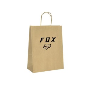 TORBA FOX PAPIEROWA SZARA 240X100X320