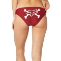 STRÓJ KĄPIELOWY DÓŁ FOX LADY THROTTLE MANIAC LACE UP BTM DARK RED S