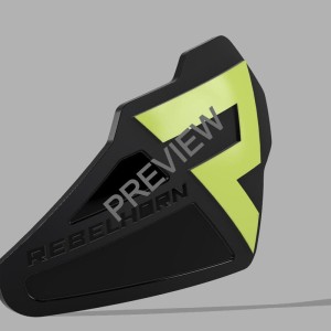SLIDERY RAMION REBELHORN (NA ŚRUBY) BLACK/FLO YELLOW