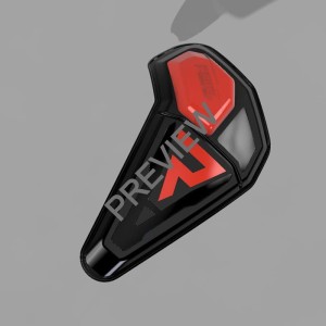 SLIDERY ŁOKCI REBELHORN (NA RZEPY) BLACK/FLO RED