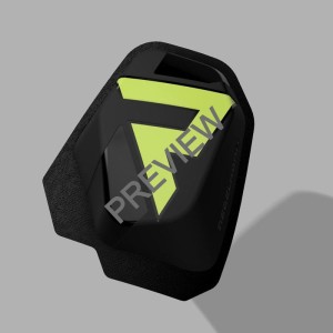 SLIDERY KOLAN REBELHORN (NA RZEPY) BLACK/FLO YELLOW
