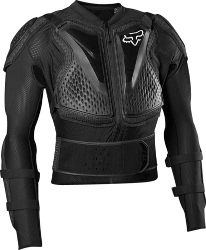 KOSZULKA Z OCHRANIACZAMI FOX JUNIOR TITAN SPORT BLACK YOS