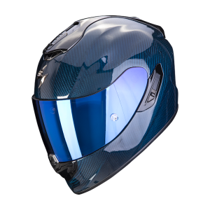 Kask Scorpion EXO-1400 EVO CARBON Blue + ciemny wizjer