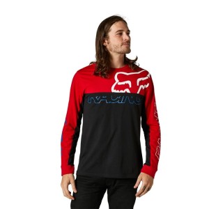 KOSZULKA Z DŁUGIM RĘKAWEM FOX SKEW CREW FLAME RED