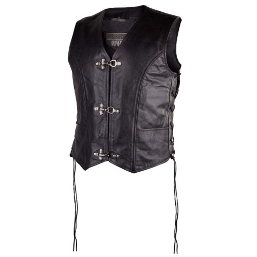 KAMIZELKA SKÓRZANA OZONE RINO BLACK S