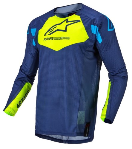 BLUZA ALPINESTARS TECHSTAR FACTORY DARK BLUE/FLUO YELLOW/BLUE NEO S