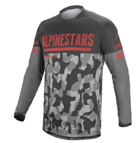 BLUZA ALPINESTARS VENTURE R GREY CAMO/FLUO RED S