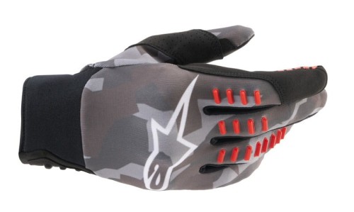 RĘKAWICE ALPINESTARS SMX-E GREY CAMO/FLUO RED S