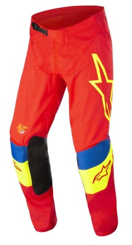 SPODNIE ALPINESTARS TECHSTAR QUADRO BRIGHT RED/FLUO YELLOW/BLUE 28