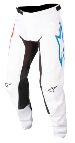 SPODNIE ALPINESTARS RACER SQUAD WHITE/RED/TURQUOISE 28