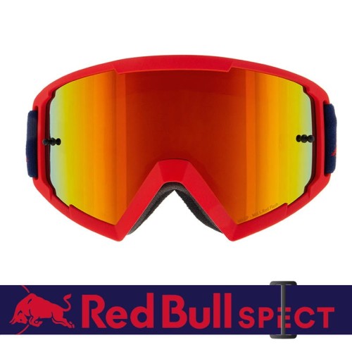 GOGLE RBS RED BULL WHIP RED - SZYBA L.RED FLASH/AMBER WITH RED MIRROR