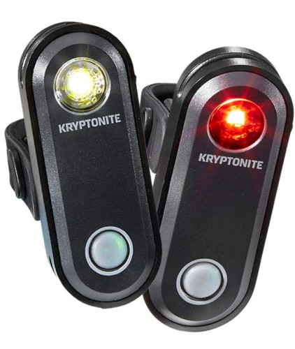 ZESTAW LAMPEK ROWEROWYCH KRYPTONITE AVENUE F-65/R-30 SET