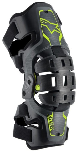 ORTEZA ALPINESTARS BIONIC 5S JUNIOR BLACK/ANTHRACITE/FLUO YELLOW OS