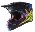 KASK ALPINESTARS SUPERTECH S-M8 ECHO BLACK/BLUE YELLOW PINK FL S