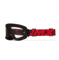 GOGLE IMX ENDURANCE FLIP BLACK MATT/ RED- SZYBA DARK SMOKE