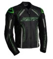 KURTKA SKÓRZANA RST S1 CE BLACK/GREY/NEON GREEN S (2977)