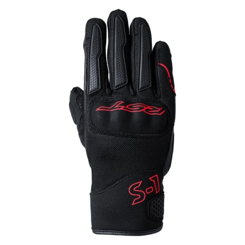 RĘKAWICE SKÓRZANE RST S1 MESH CE BLACK/GREY/RED S (3182)