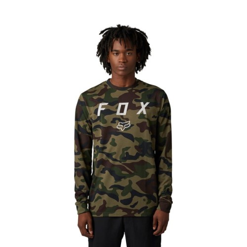 KOSZULKA Z DŁUGIM RĘKAWEM FOX VZNS TECH GREEN CAMO M