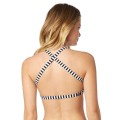 STRÓJ KĄPIELOWY GÓRA FOX LADY JAIL BREAK HIGH NECK HALTER BLACK/WHITE XS