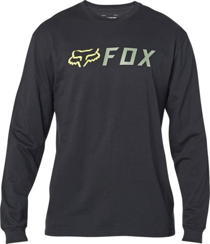 KOSZULKA FOX Z DŁUGIM RĘKAWEM APEX BLACK M