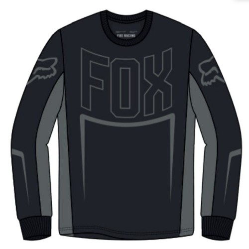KOSZULKA FOX Z DŁUGIM RĘKAWEM CNTRO BLACK L