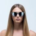 OKULARY RED BULL SPECT LACE OLIVE GREEN - SZKŁA SMOKE WITH SILVER MIRROR POL