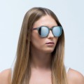 OKULARY RED BULL SPECT LACE OLIVE GREEN - SZKŁA SMOKE WITH SILVER MIRROR POL