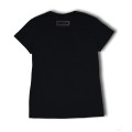 DAVCA T-shirt damski black glitter logo