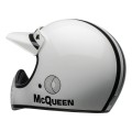 KASK BELL MOTO-3 ECE6 SMQ AGS WHITE/BLACK S