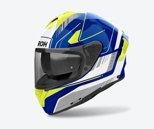 Kask Airoh Spark 2 Chrono Blue/Yellow Gloss