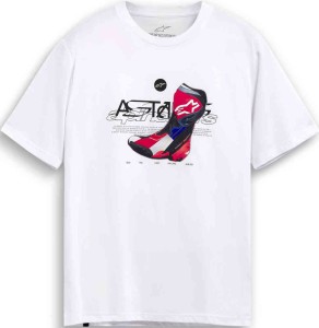 Koszulka T-Shirt Alpinestars CSF R Boot  White