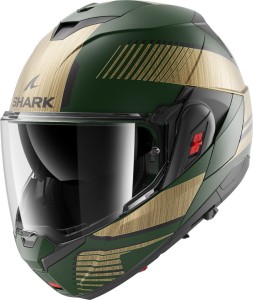 Kask szczękowy SHARK OXO Sikter | green-gold