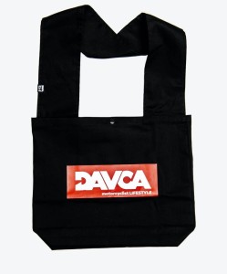 DAVCA torba bawełniana Don`t Panic - czarna