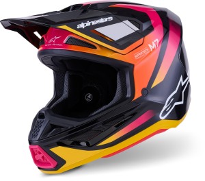 Kask off-road Alpinestars S-M7 RISE | black-rose