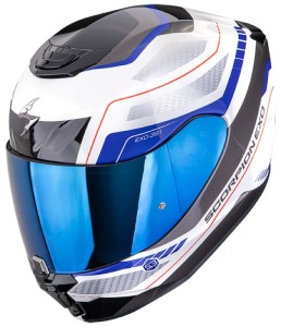 Kask Scorpion EXO-391 LEO | white-blue