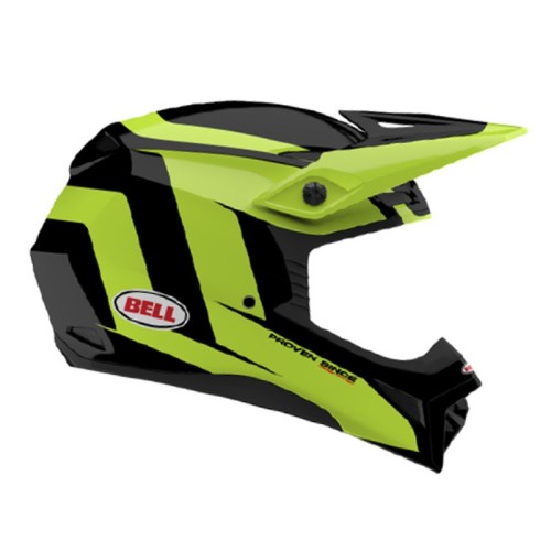 KASK MOTOCYKLOWY BELL MX-10 MIPS TALON YELLOW BLACK S
