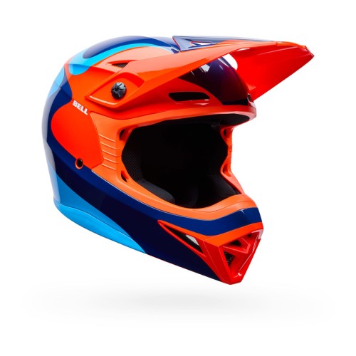 Kask Bell MX-10 Mips Camo Wave Orange Blue