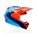 Kask Bell MX-10 Mips Camo Wave Orange Blue
