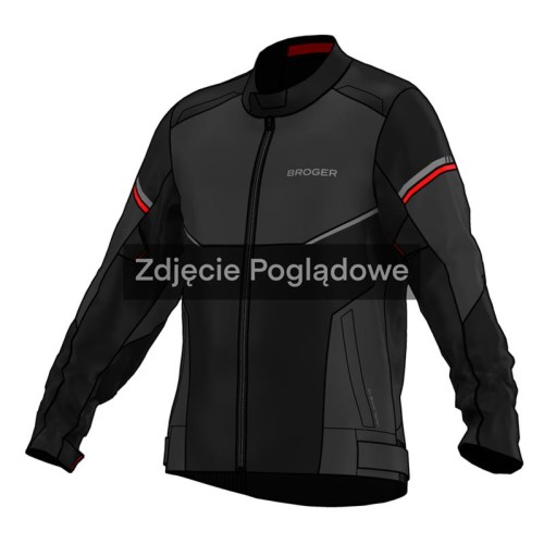 Kurtka Broger Grid Black/Grey/Red