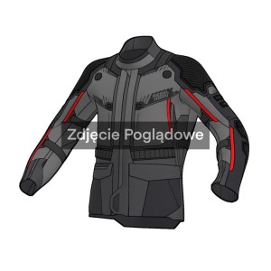 Kurtka Rebelhorn PATROL II Black/Dark Grey/Red