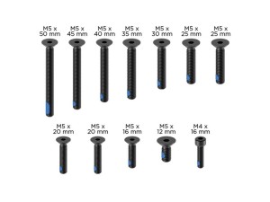 Zestaw śrub w kolorze czarnym Quad Lock® PRO